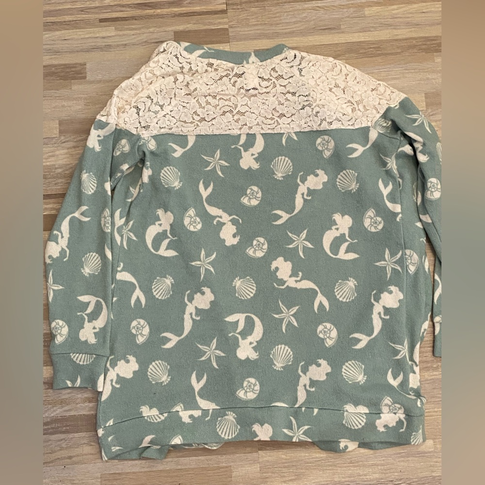 M Hot Topic Little Mermaid Open Sweater - Picture 3 of 3